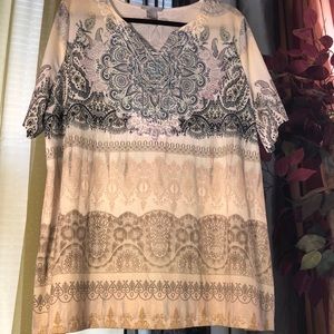 Catherine’s Lazercut & Crystals Intricate Tunic 1X